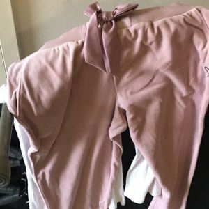 Brand new pink velour sweats brand new